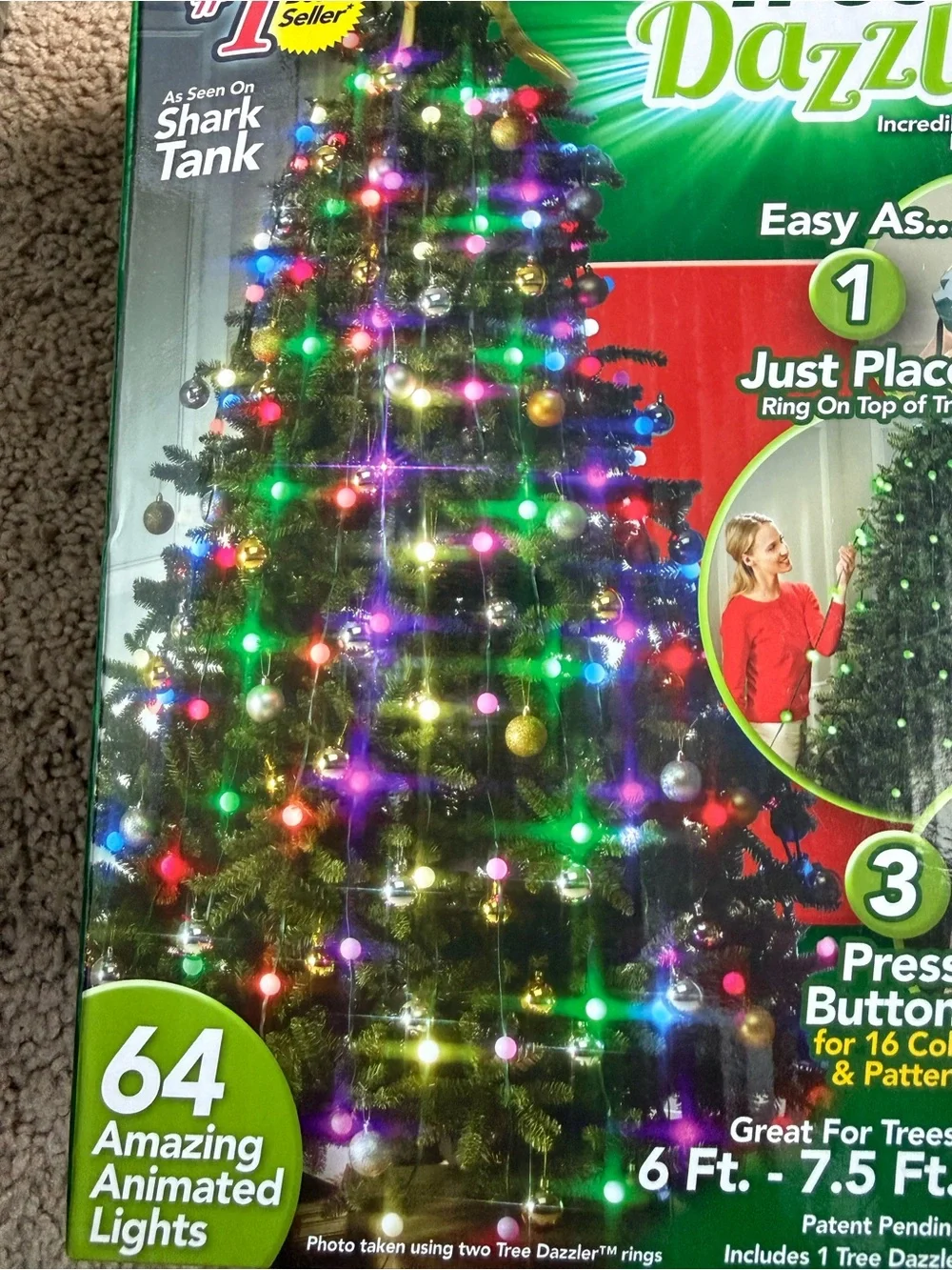 Lot Of 2 New Shower Tree Dazzle LED Christmas Lights NIB Holiday Decor